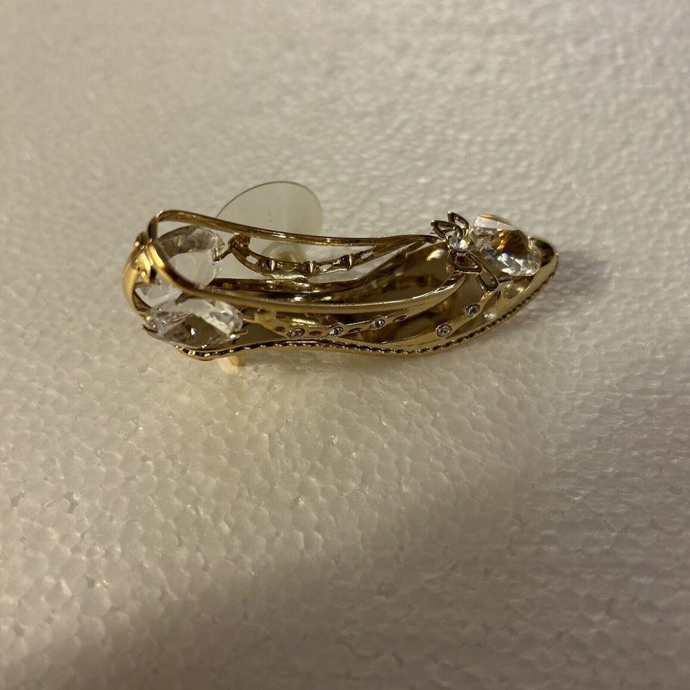 Mascot Int’l Inc Gold Slipper W/ Crystal Accent (suction Cup - Secure To Mirror)